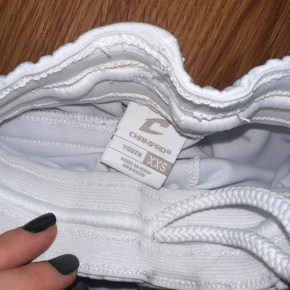 Kids' Classic White Baseball Pants - Picture 2 of 3